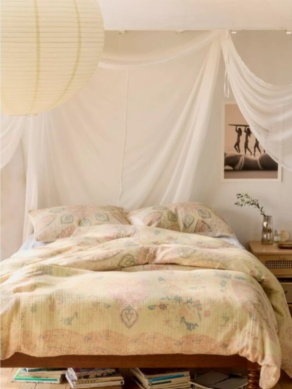 Isla Salt Washed Medallion Cotton Gauze Duvet Cover Twin / Twin XL
